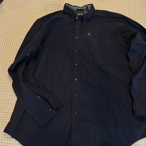 Men’s Gant Dress Shirt Tall Chelsea Twill Long Sleeve Button Down